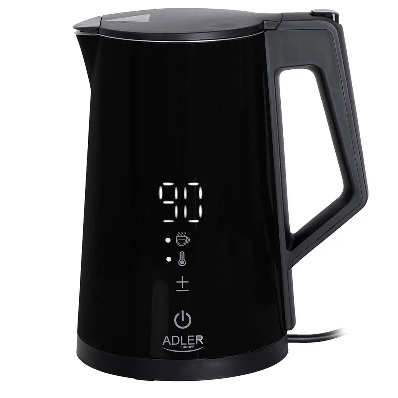 Kettle Adler Ad 1345B Black Stainless Steel 2200 W 1850 W 1,7 L 1