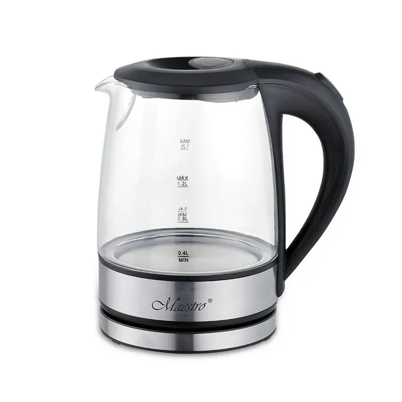 Kettle Feel Maestro Mr-062 Black Glass 1630 W 1,2 L 1