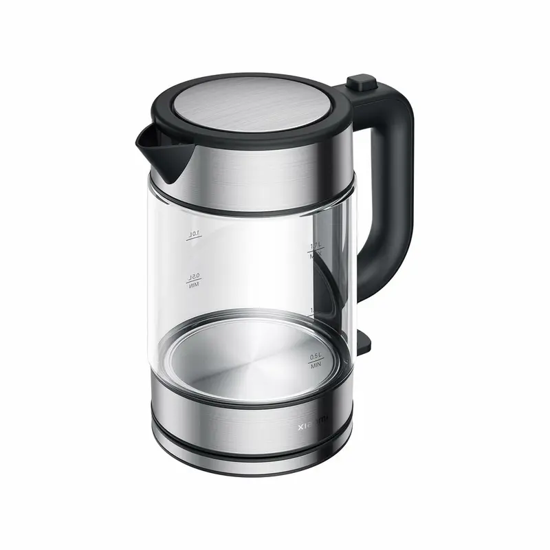 Kettle Xiaomi Bhr7423eu Black Transparent Silver Stainless Steel Borosilicate Glass 1850-2200 W 1,7 L 1