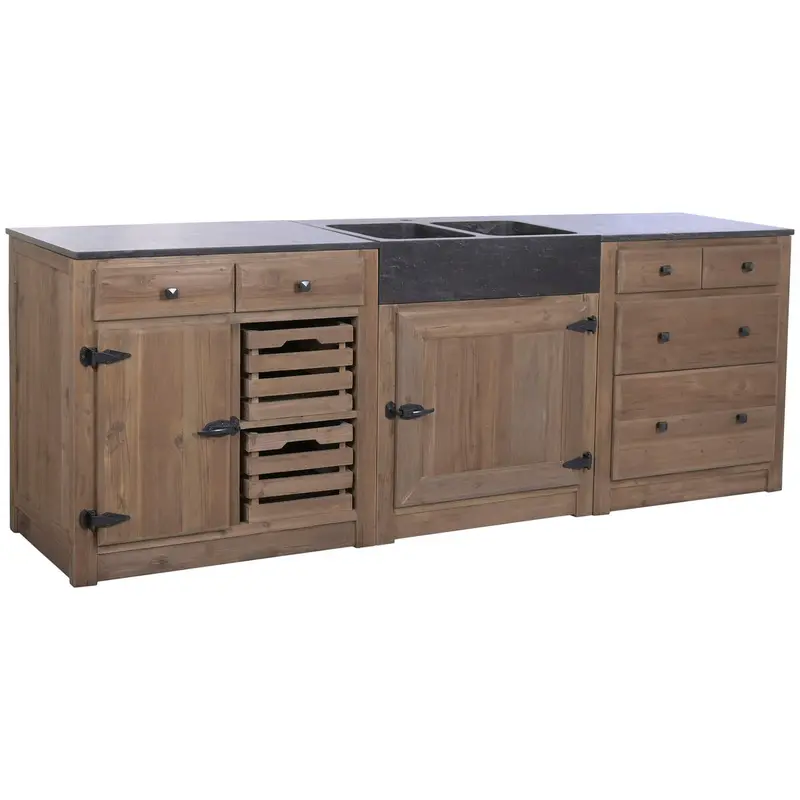 Kitchen Furniture Home Esprit 236 X 55 X 86 Cm 1