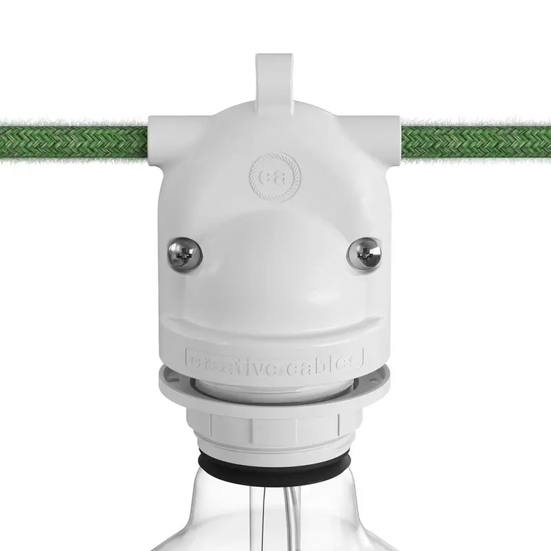 Lamp Holder Creative White E27 1