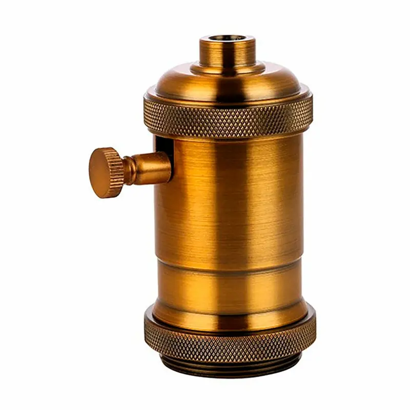 Lamp Holder F-Line Golden 5 X 9,3 Cm Aluminium Vintage 1