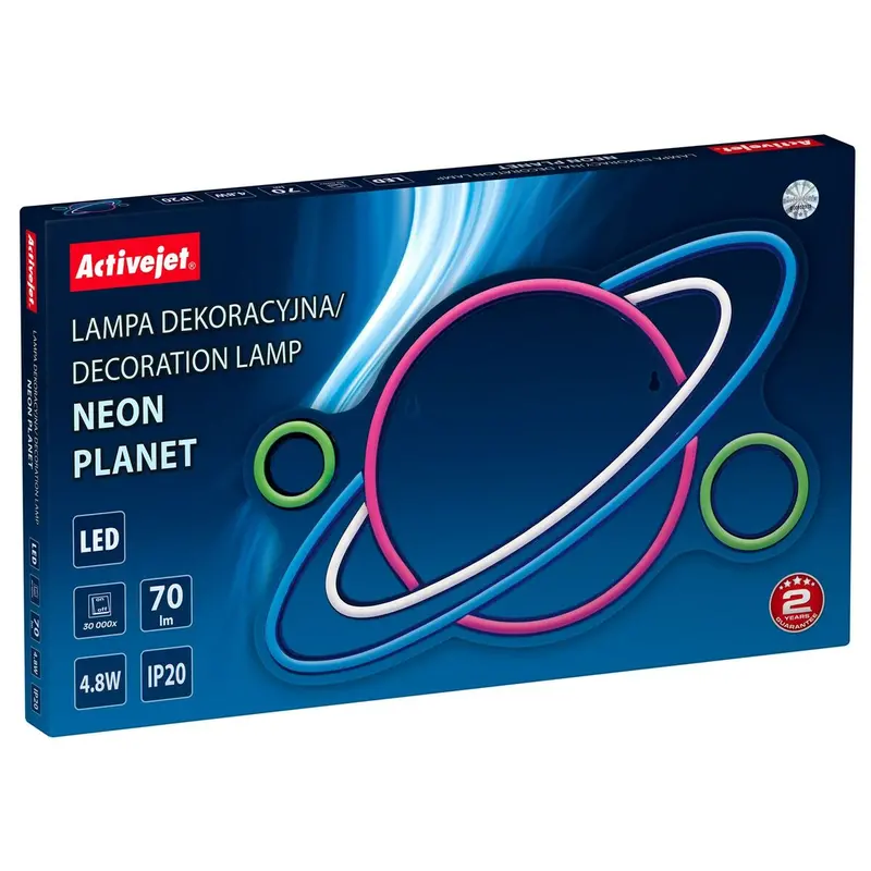 Lighting Decoration Activejet Aje-Neon Planet Multicolour (1 Piece) 1