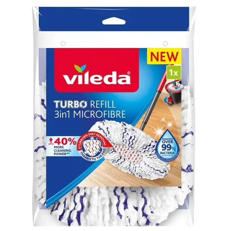 Mop Replacement To Scrub Vileda 167749 (1 Unit) 3-In-1 1