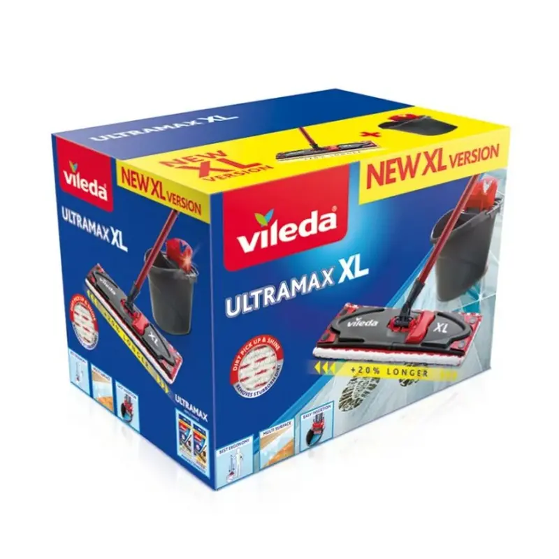 Mop Vileda Ultramax Xl Box Black Red Microfibre 1
