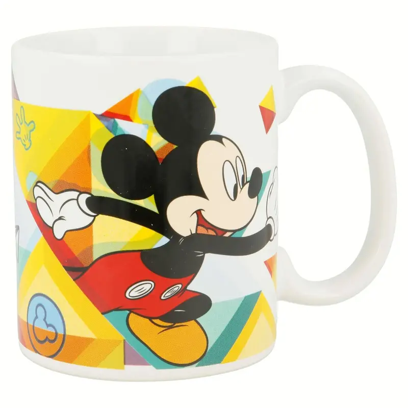Mug Mickey Mouse Happy Smiles Blue Red Ceramic 350 Ml 1