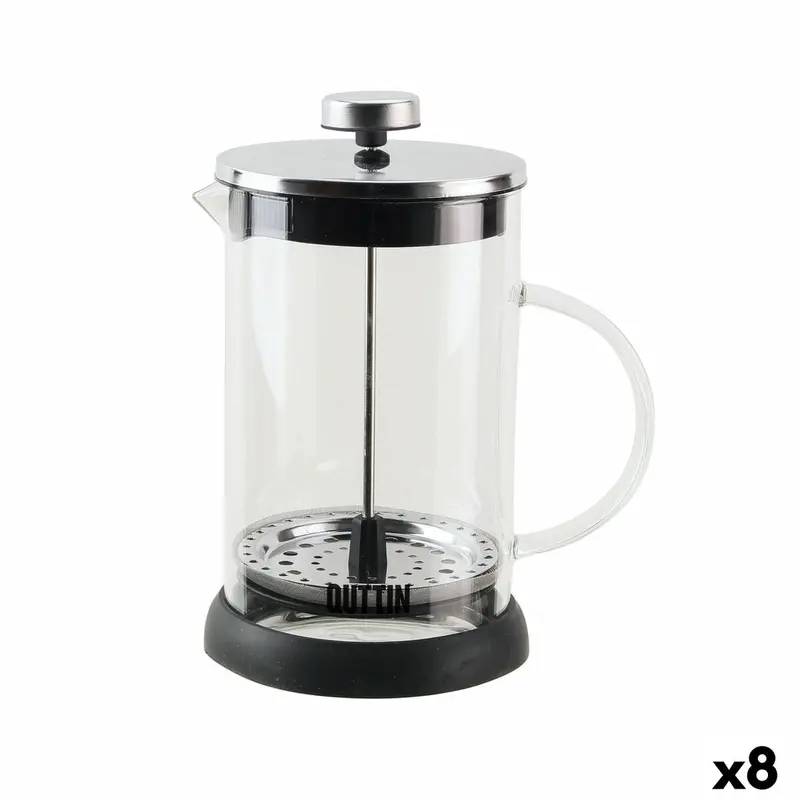 Mug With Infusion Filter Quttin Borosilicate Glass 800 Ml 16 X 11 X 18 Cm (8 Units) 1