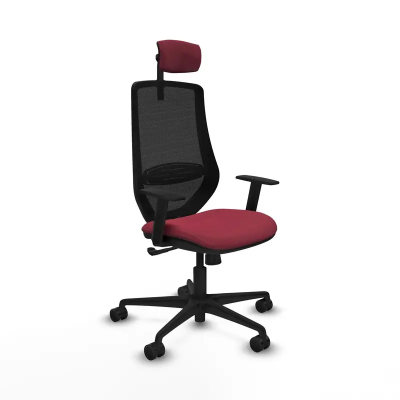 Office Chair Piqueras Y Crespo D036n2w Maroon 1