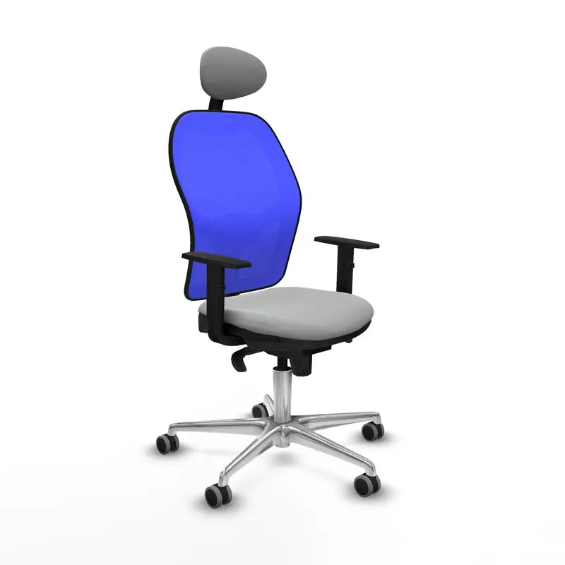 Office Chair With Headrest Jorquera Piqueras Y Crespo 1D086g1 Light Grey 1