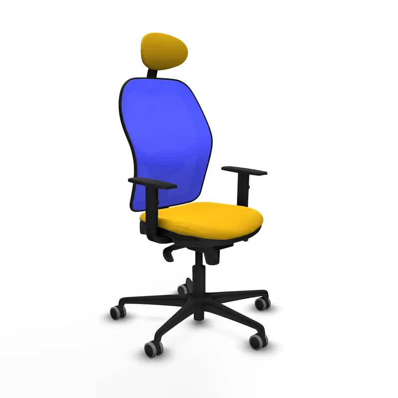 Office Chair With Headrest Piqueras Y Crespo 1D036g1 Yellow 1