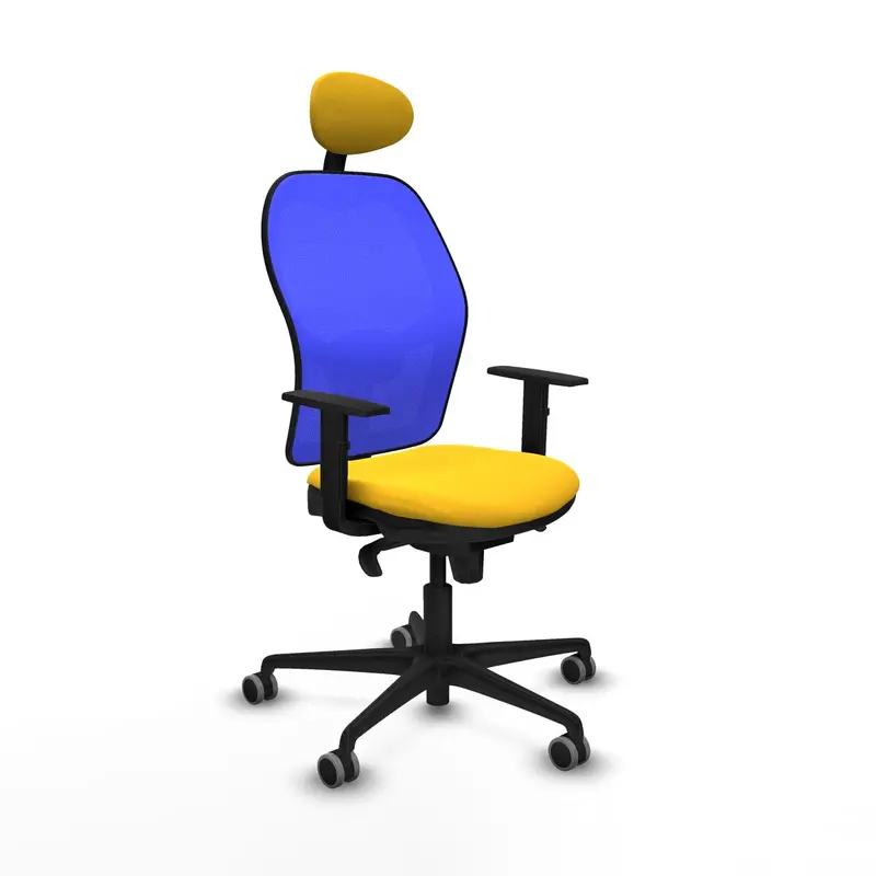 Office Chair With Headrest Piqueras Y Crespo 1D036g1 Yellow 1