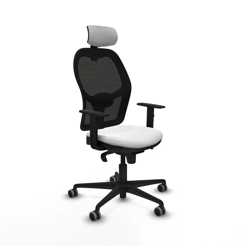 Office Chair With Headrest Piqueras Y Crespo 1D036g2 White 1
