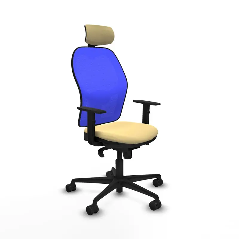 Office Chair With Headrest Piqueras Y Crespo 1D036n2 Cream 1