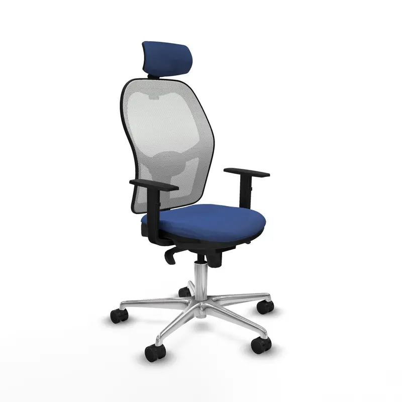 Office Chair With Headrest Piqueras Y Crespo 1D086n2 Navy Blue 1