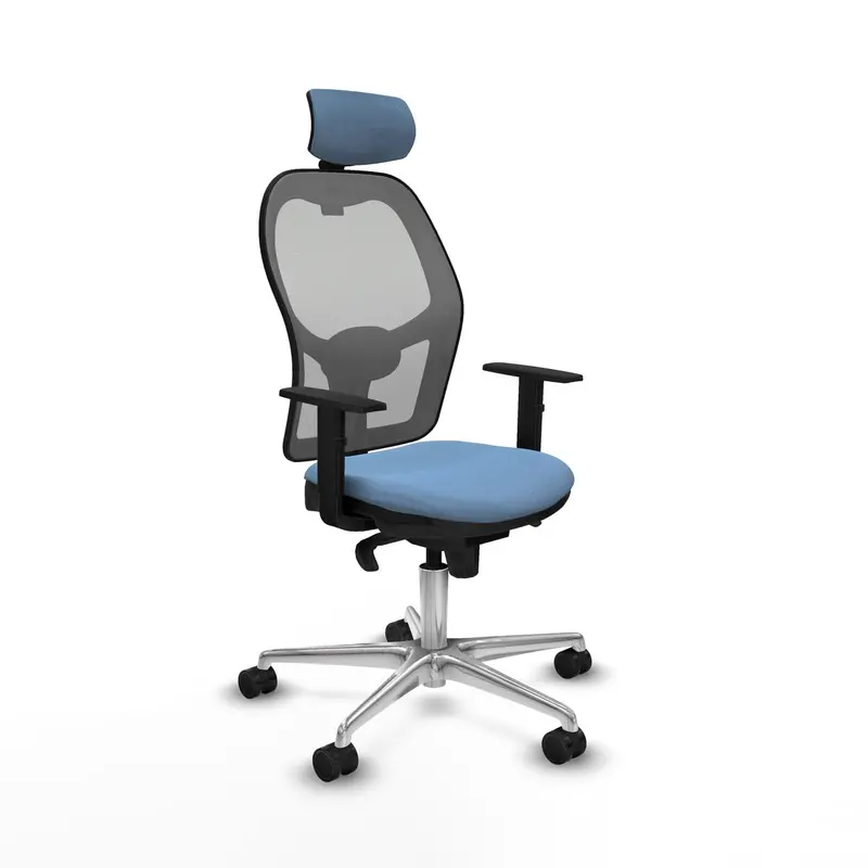 Office Chair With Headrest Piqueras Y Crespo 1D086n2 Sky Blue 1