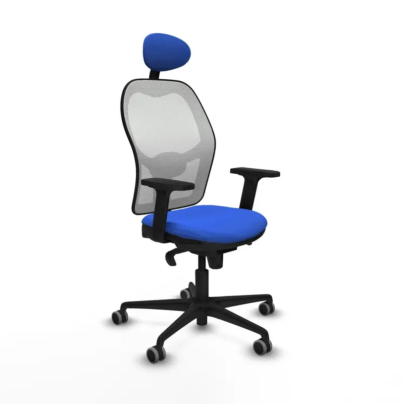 Office Chair With Headrest Piqueras Y Crespo 2D036g1 Blue 1