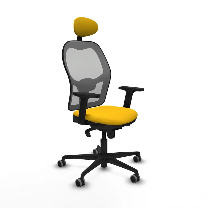 Office Chair With Headrest Piqueras Y Crespo 2D036g1 Yellow 1