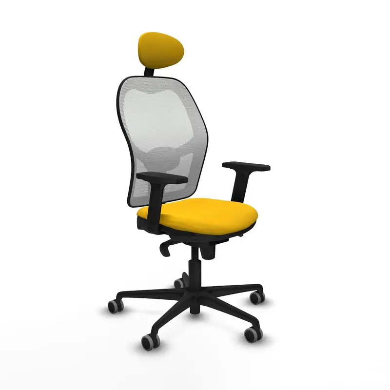 Office Chair With Headrest Piqueras Y Crespo 2D036g1 Yellow 1