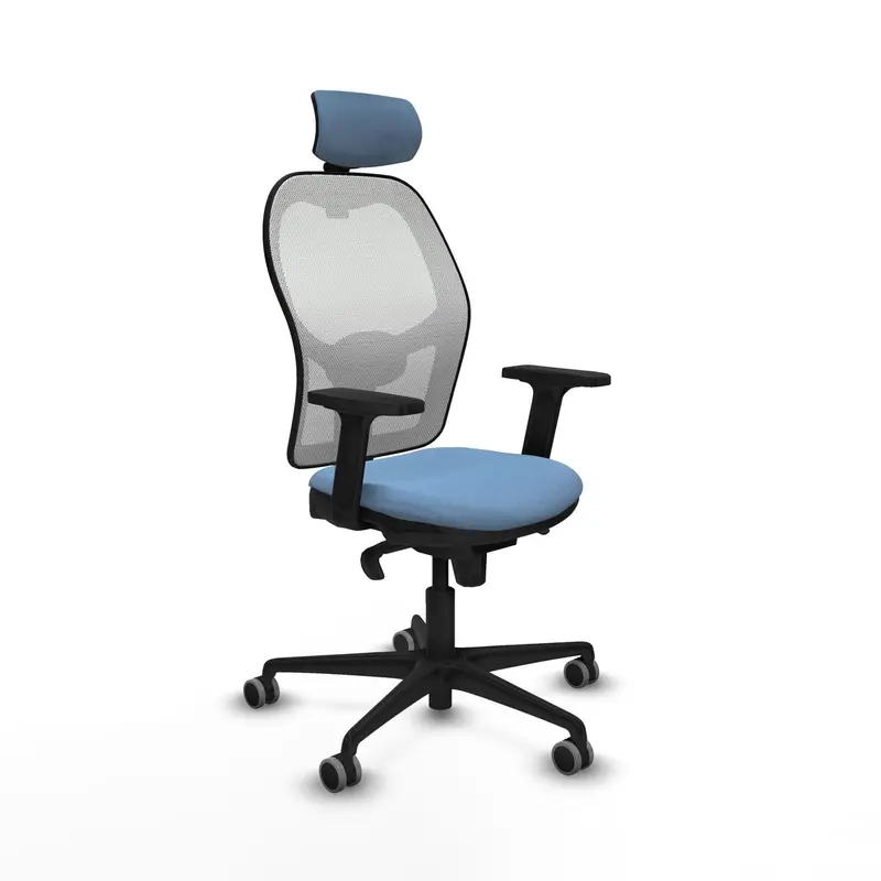 Office Chair With Headrest Piqueras Y Crespo 2D036g2 Sky Blue 1