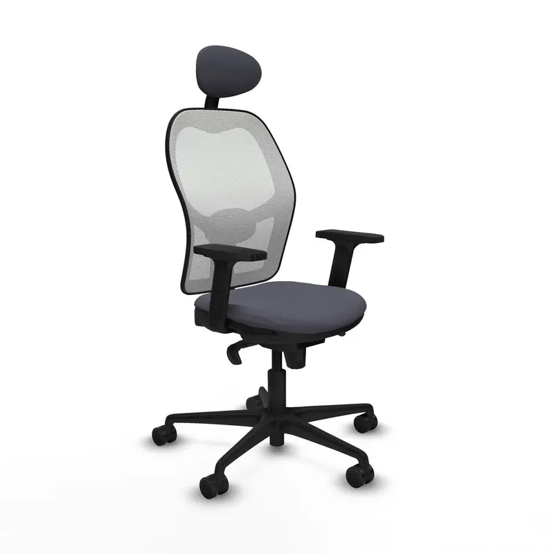 Office Chair With Headrest Piqueras Y Crespo 2D036n1 Dark Grey 1