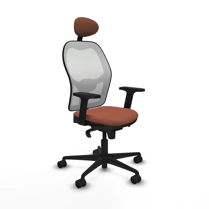 Office Chair With Headrest Piqueras Y Crespo 2D036n1 White Brown 1