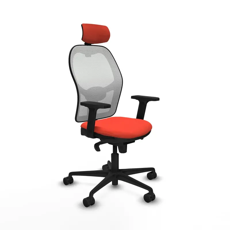 Office Chair With Headrest Piqueras Y Crespo 2D036n2 Dark Orange 1