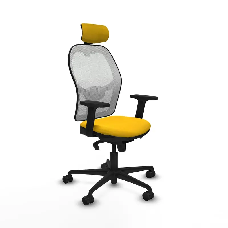 Office Chair With Headrest Piqueras Y Crespo 2D036n2 Yellow 1