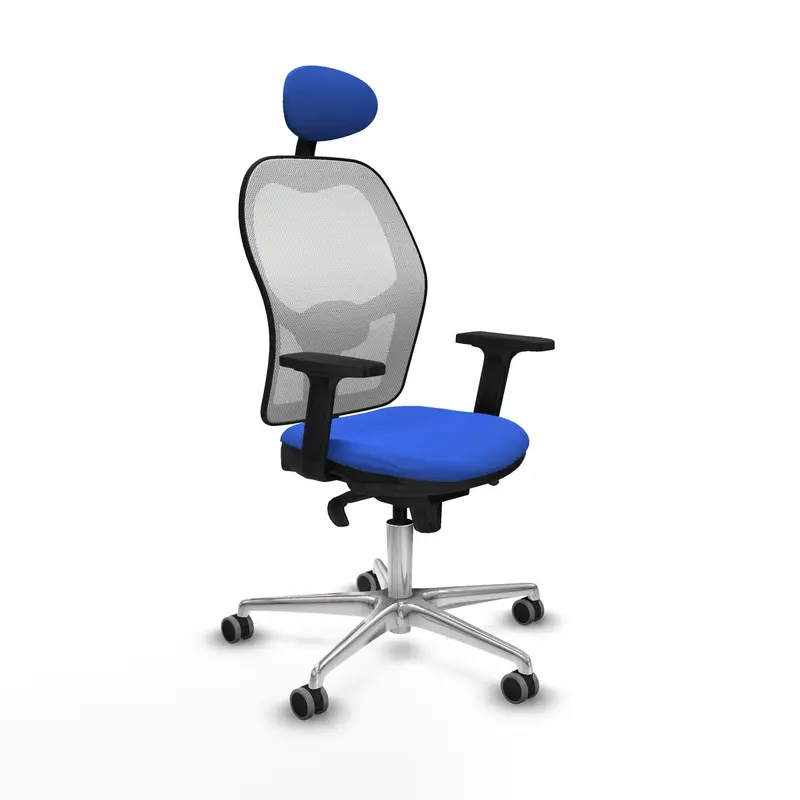 Office Chair With Headrest Piqueras Y Crespo 2D086g1 Blue 1