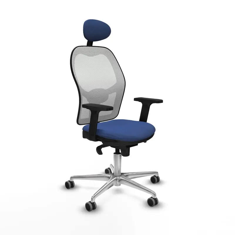 Office Chair With Headrest Piqueras Y Crespo 2D086g1 Navy Blue 1