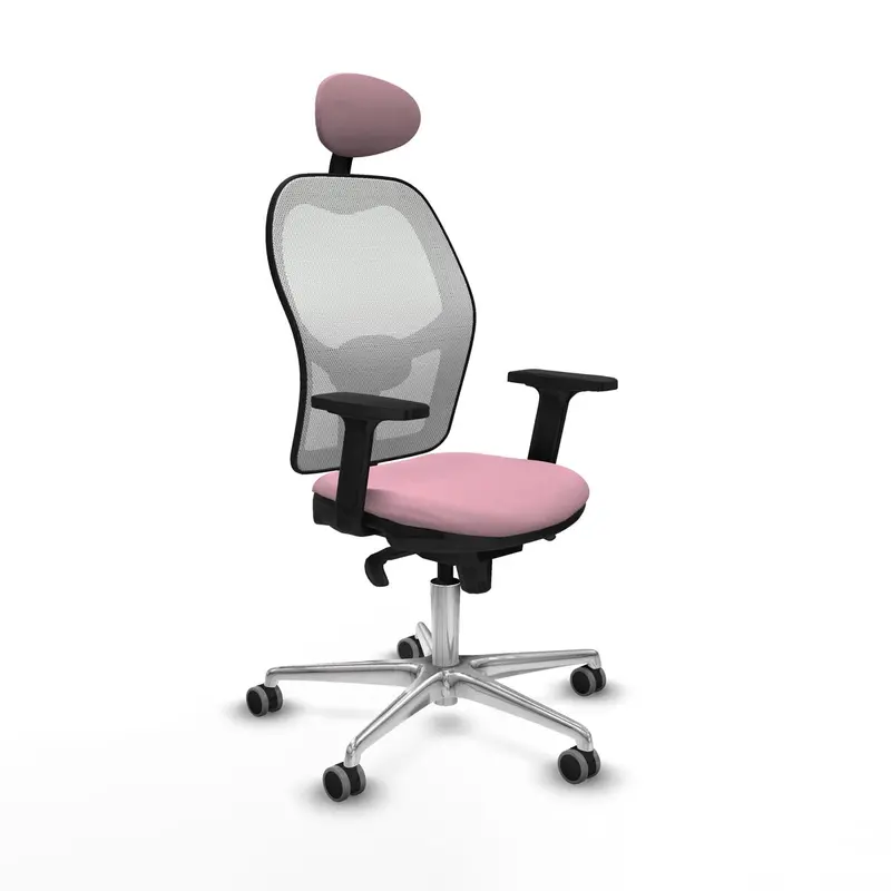 Office Chair With Headrest Piqueras Y Crespo 2D086g1 Pink 1
