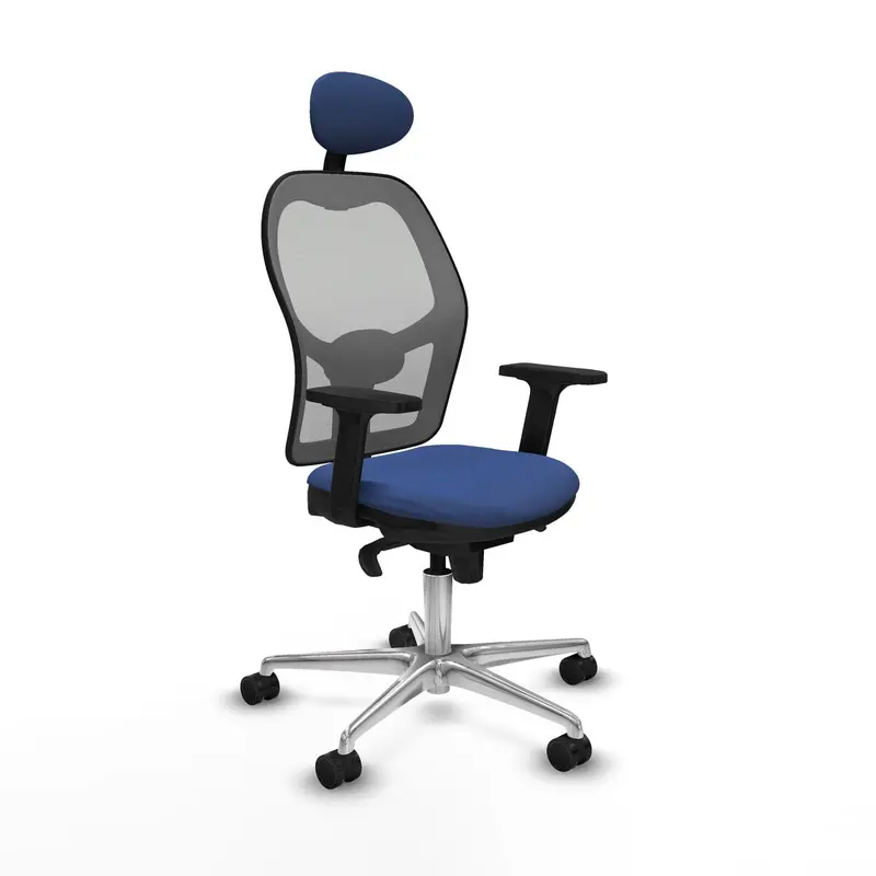 Office Chair With Headrest Piqueras Y Crespo 2D086n1 Navy Blue 1