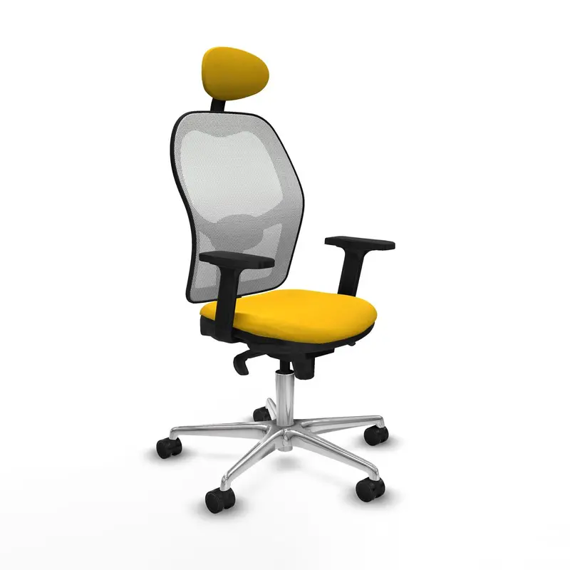 Office Chair With Headrest Piqueras Y Crespo 2D086n1 Yellow 1