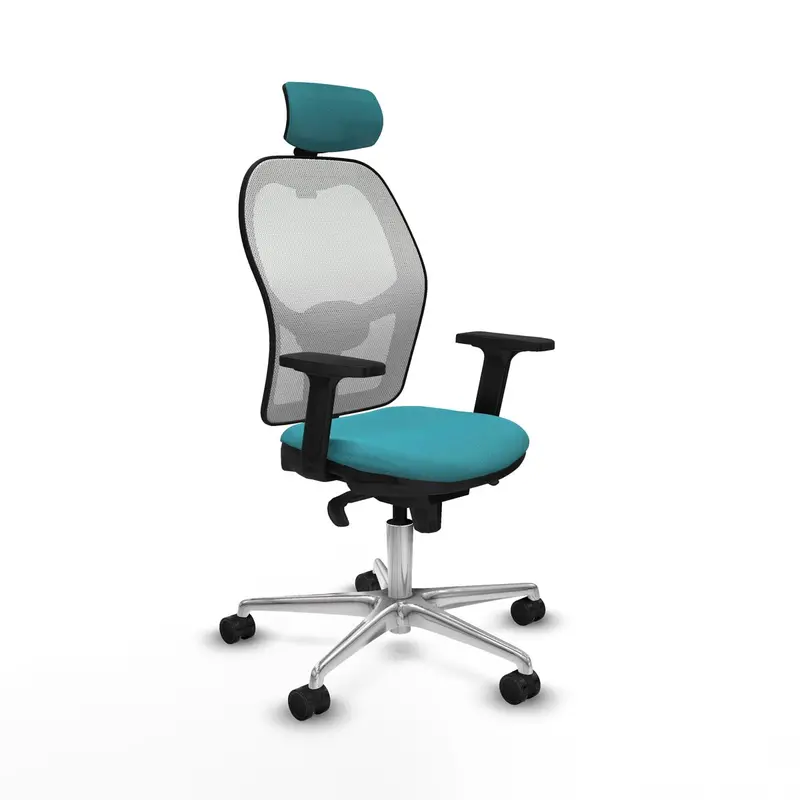 Office Chair With Headrest Piqueras Y Crespo 2D086n2 Turquoise 1