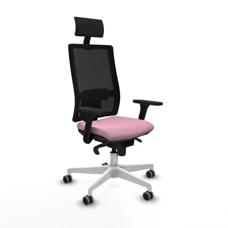 Office Chair With Headrest Piqueras Y Crespo 3D026g1 Pink 1