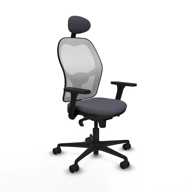 Office Chair With Headrest Piqueras Y Crespo 3D036n1 Dark Grey 1
