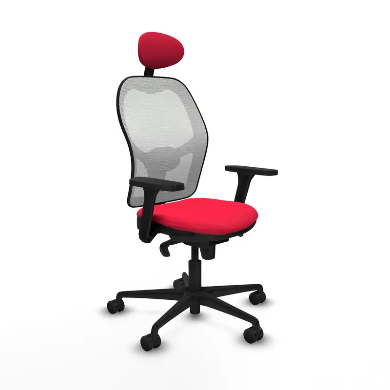 Office Chair With Headrest Piqueras Y Crespo 3D036n1 Red 1