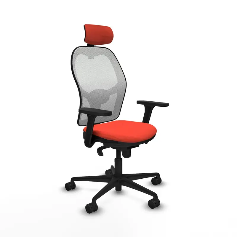 Office Chair With Headrest Piqueras Y Crespo 3D036n2 Dark Orange 1