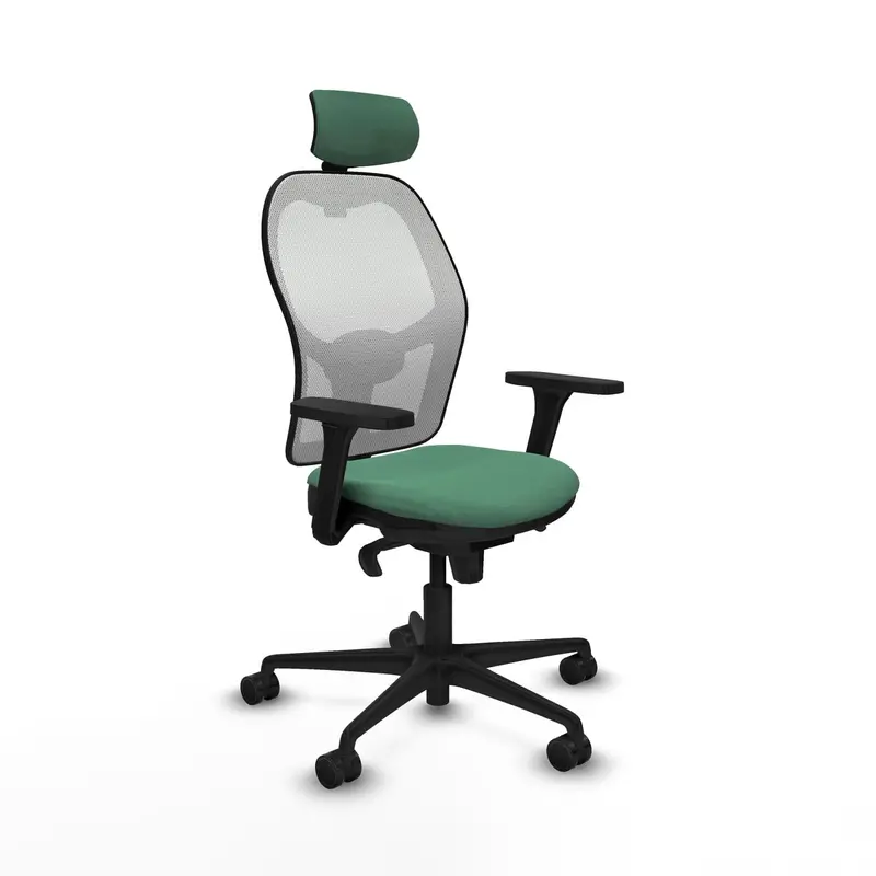 Office Chair With Headrest Piqueras Y Crespo 3D036n2 Emerald Green 1