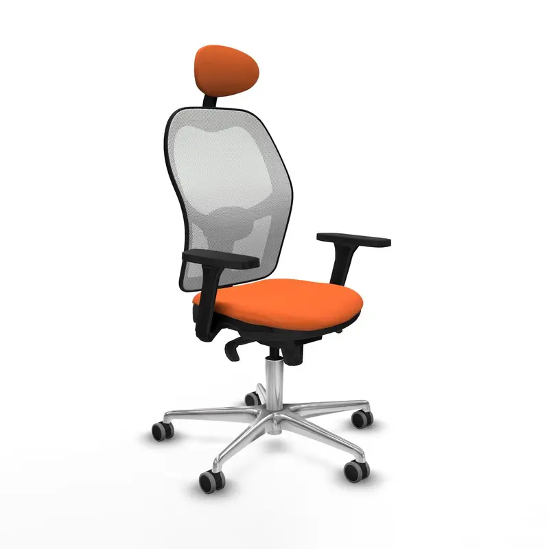 Office Chair With Headrest Piqueras Y Crespo 3D086g1 Orange 1