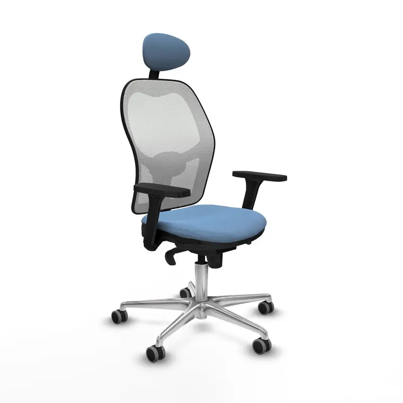 Office Chair With Headrest Piqueras Y Crespo 3D086g1 Sky Blue 1