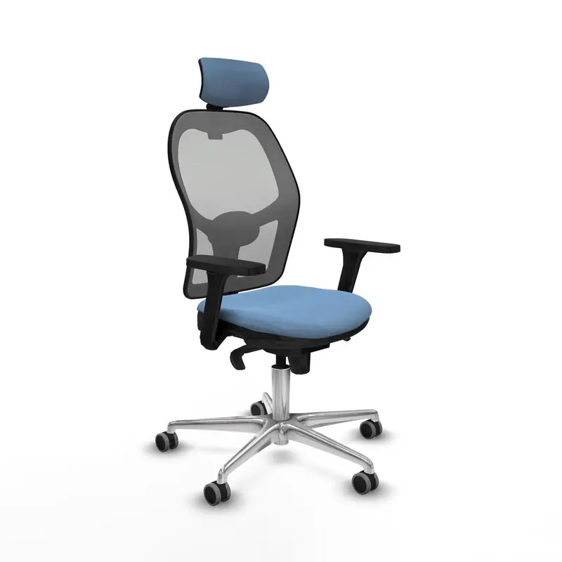 Office Chair With Headrest Piqueras Y Crespo 3D086g2 Sky Blue 1