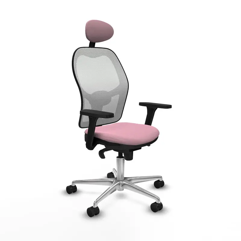 Office Chair With Headrest Piqueras Y Crespo 3D086n1 Pink 1