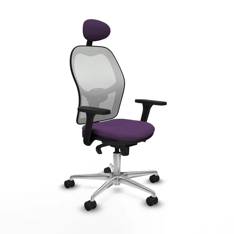 Office Chair With Headrest Piqueras Y Crespo 3D086n1 Purple 1