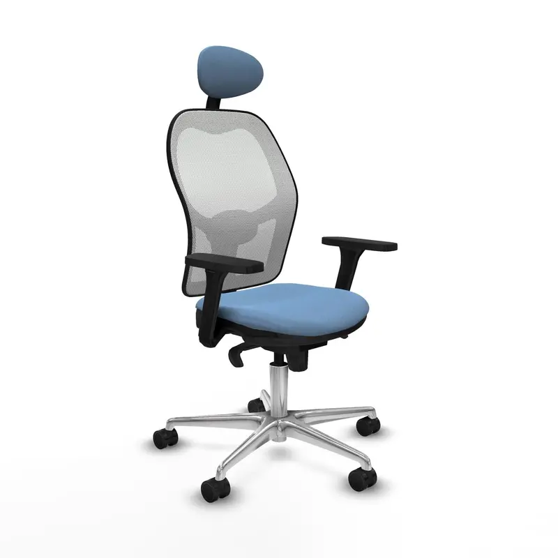 Office Chair With Headrest Piqueras Y Crespo 3D086n1 Sky Blue 1