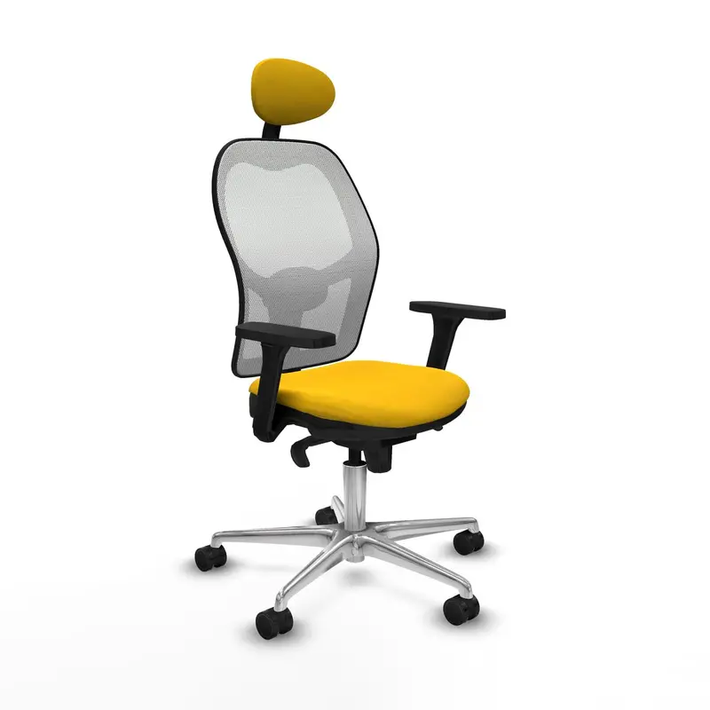 Office Chair With Headrest Piqueras Y Crespo 3D086n1 Yellow 1