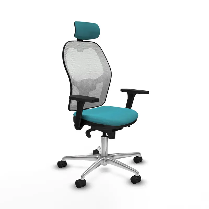 Office Chair With Headrest Piqueras Y Crespo 3D086n2 Turquoise 1