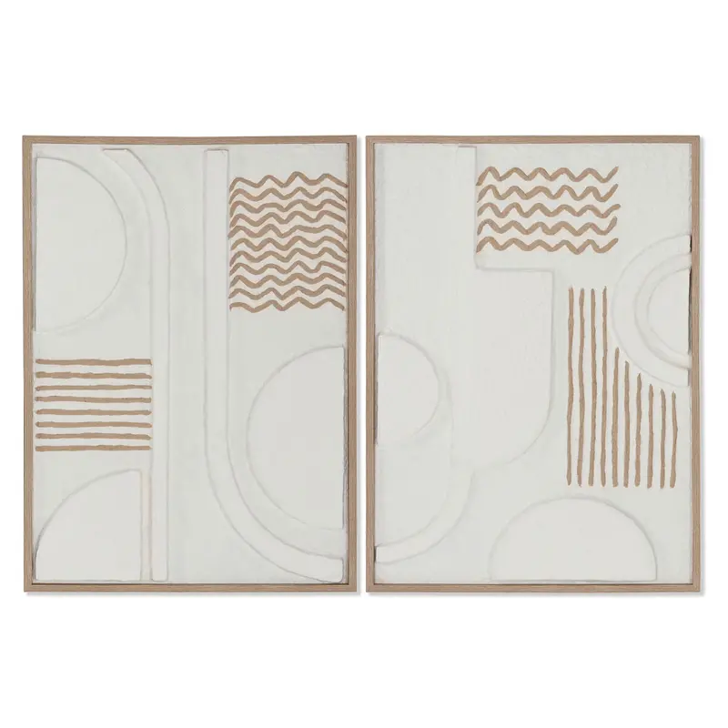Painting 3D Home Esprit Paper Polystyrene 50 X 2 X 70 Cm 50 X 4 X 70 Cm 1