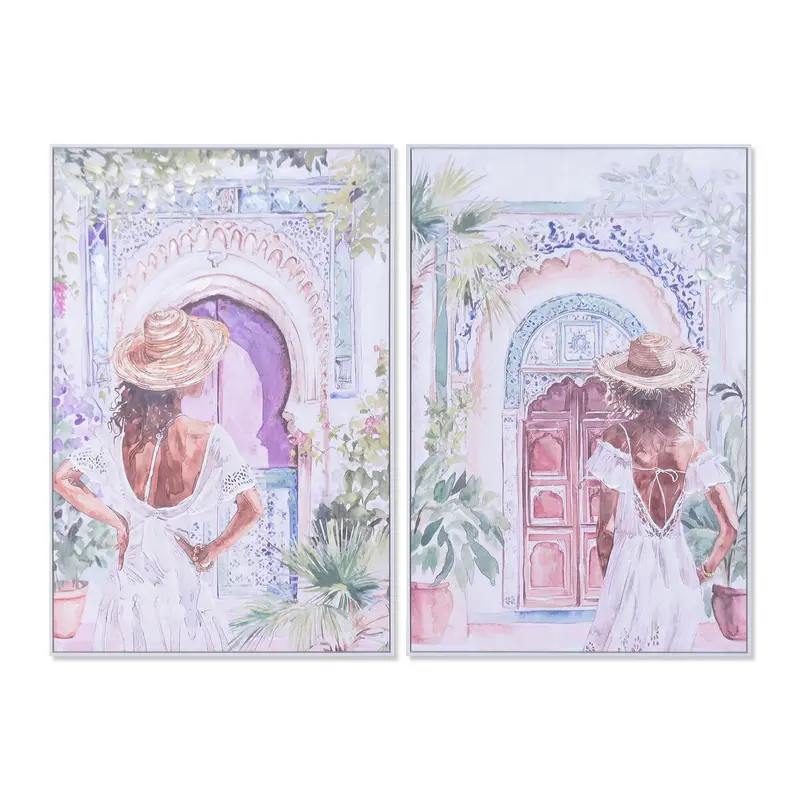 Painting Home Esprit Arab Chica 80 X 3,5 X 120 Cm (2 Units) 1