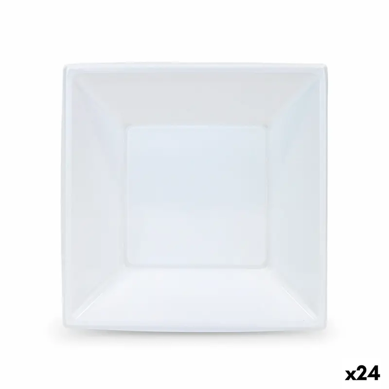Plate Set Algon Plastic 18 Cm 6 Pieces (24 Units) 1
