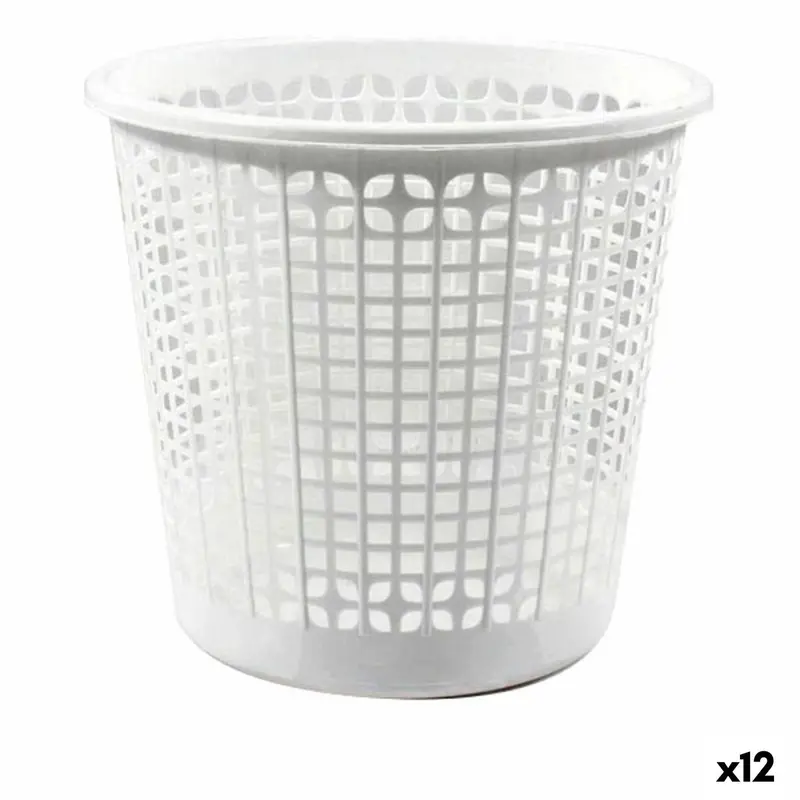 Rubbish Bin Dem Office White (12 Units) (Ø 27 X 25,5 Cm) 1